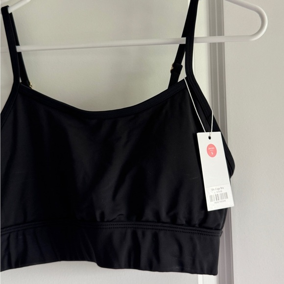 Lime Ricki Black Sports Bra with Adjustable Straps - Picture 6 of 12